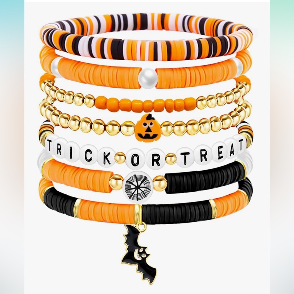 Halloween Beaded Bracelet Set (2 Random Bracelets)